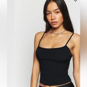 NWT Reformation Harley Top in Black Size 12